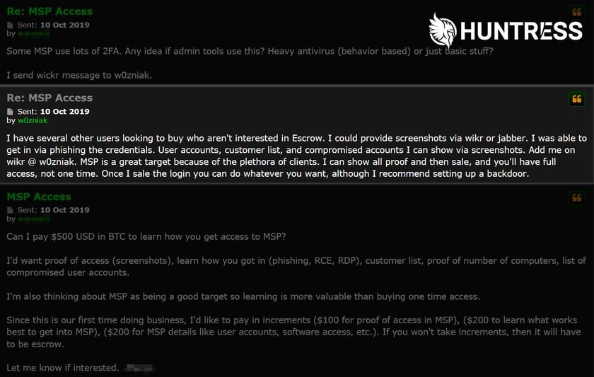 offer response