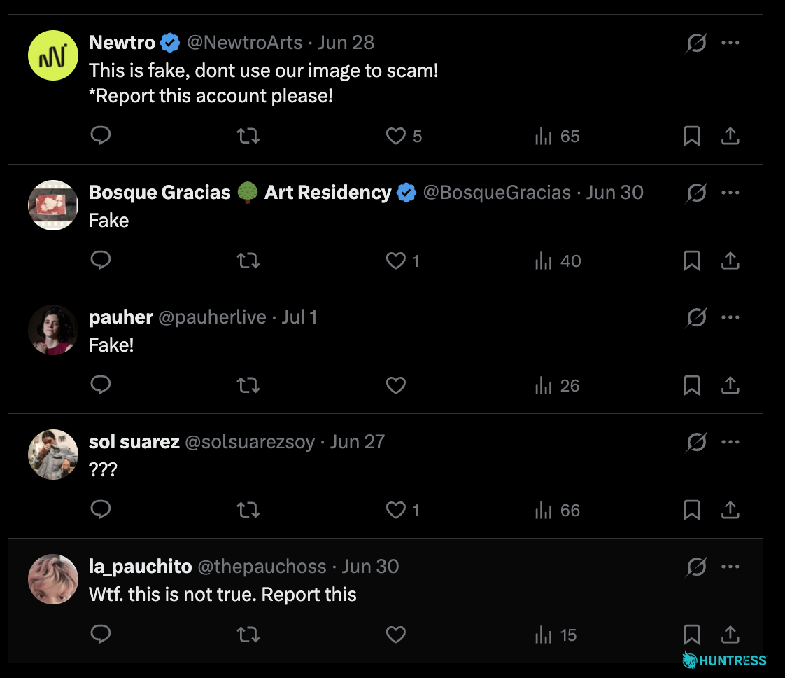 Calling it out as fake