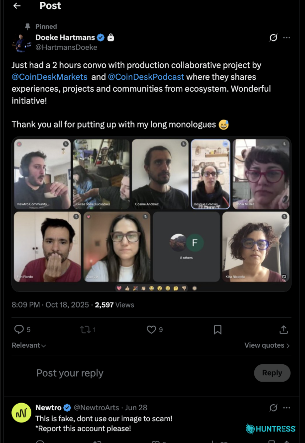 X account making an attempt to appear legitimate