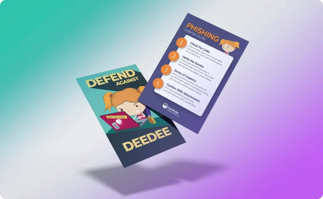 Graphic of a phishing defense guide