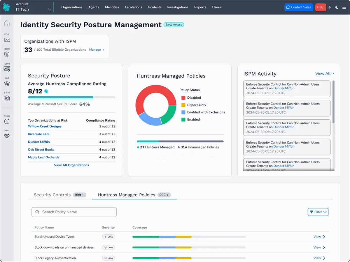 Huntress Managed ISPM Product