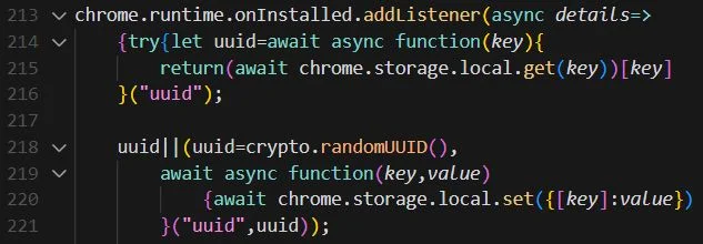  UUID generation routine.
