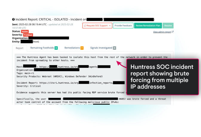 Huntress platform
