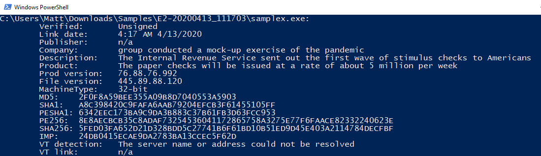 Emotet binary 
