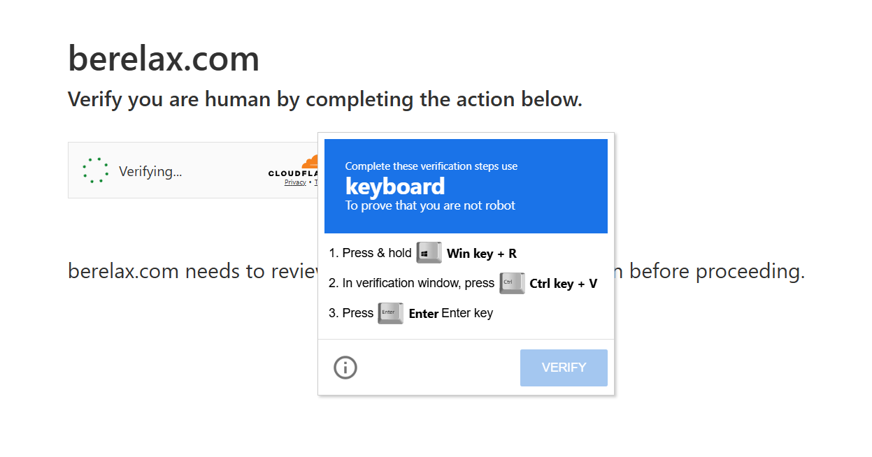 Fake Captcha for a fake spa page