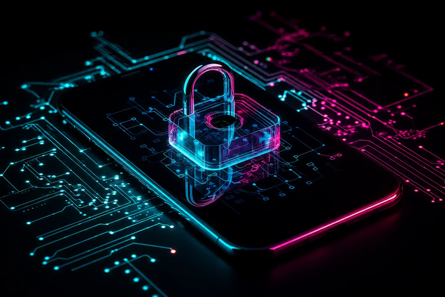 Phone with a locked icon