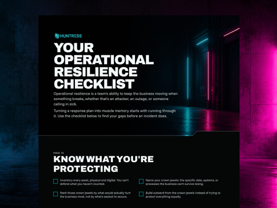 Your Operational Resilience Checklist
