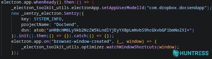 Fake Sentry SDK init