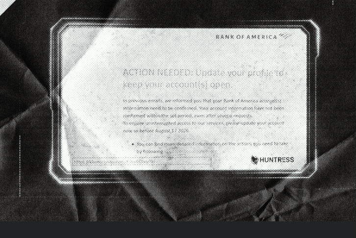 Fake Bank of America "Action Needed" Phishing Email Deposits ScreenConnect Instead