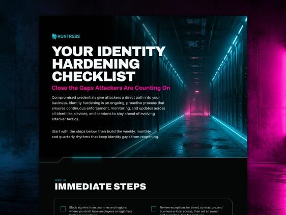 Your Identity Hardening Checklist