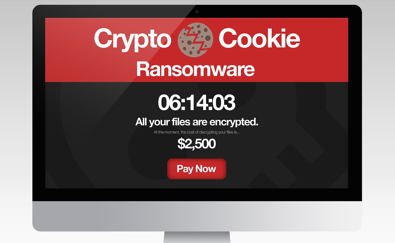Security Awareness Training - Ransomware on desktop
