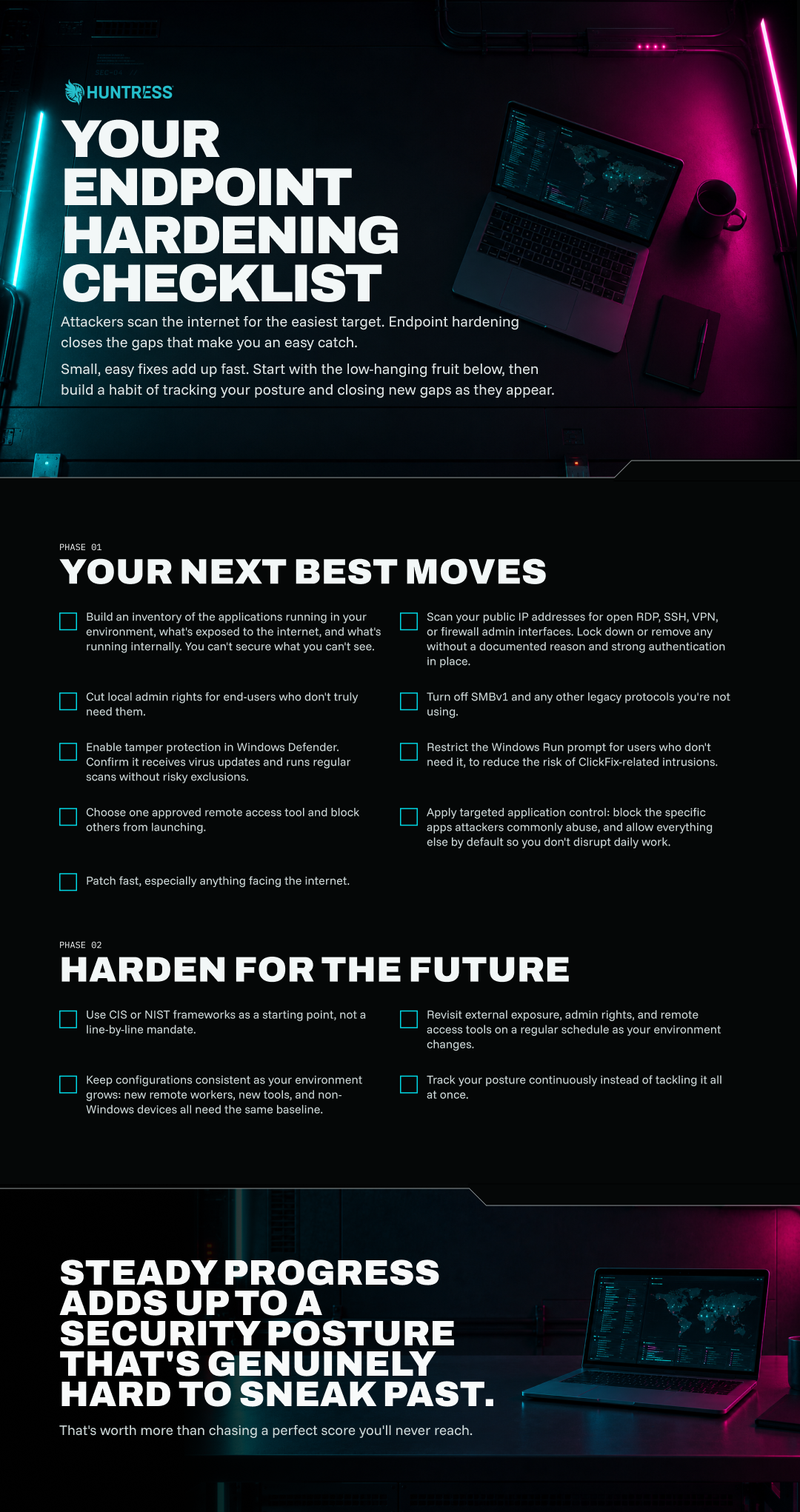 Your Endpoint Hardening Checklist: your next best moves and harden-for-the-future steps