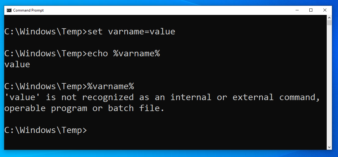 varname variable