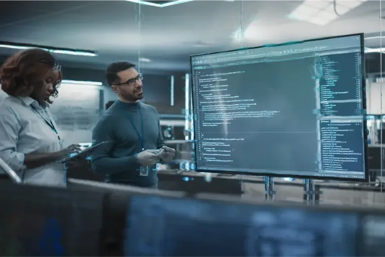 Employees working in an office