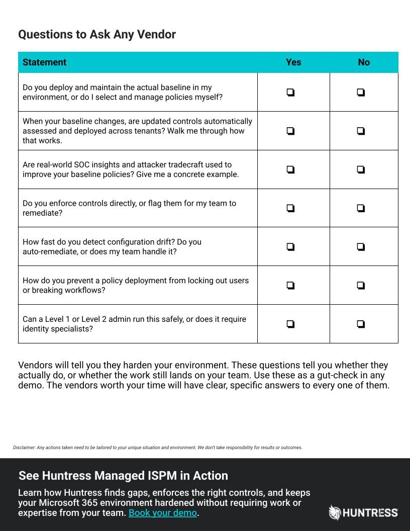 ISPM Checklist