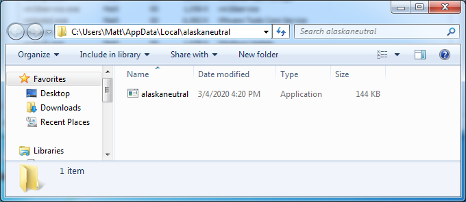 Emotet artifact in AppData/Local