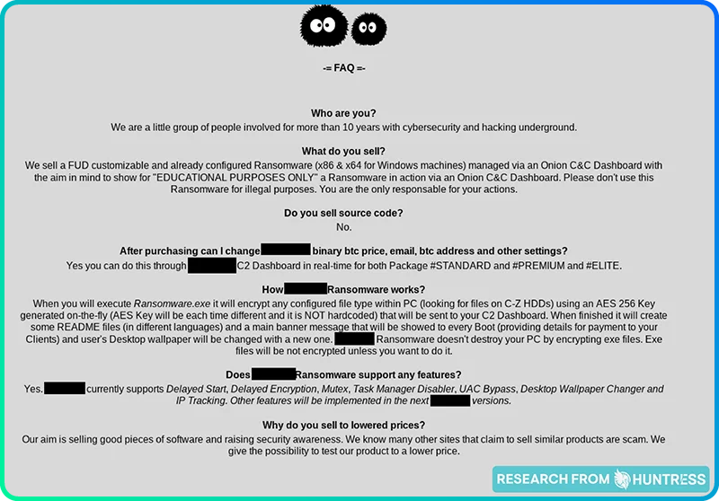 Dark Web FAQ Screenshot