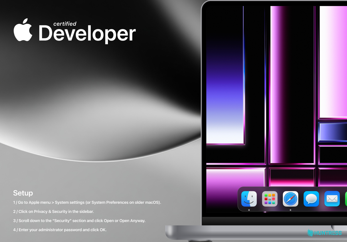 instructions to unknowingly bypass macOS Gatekeeper