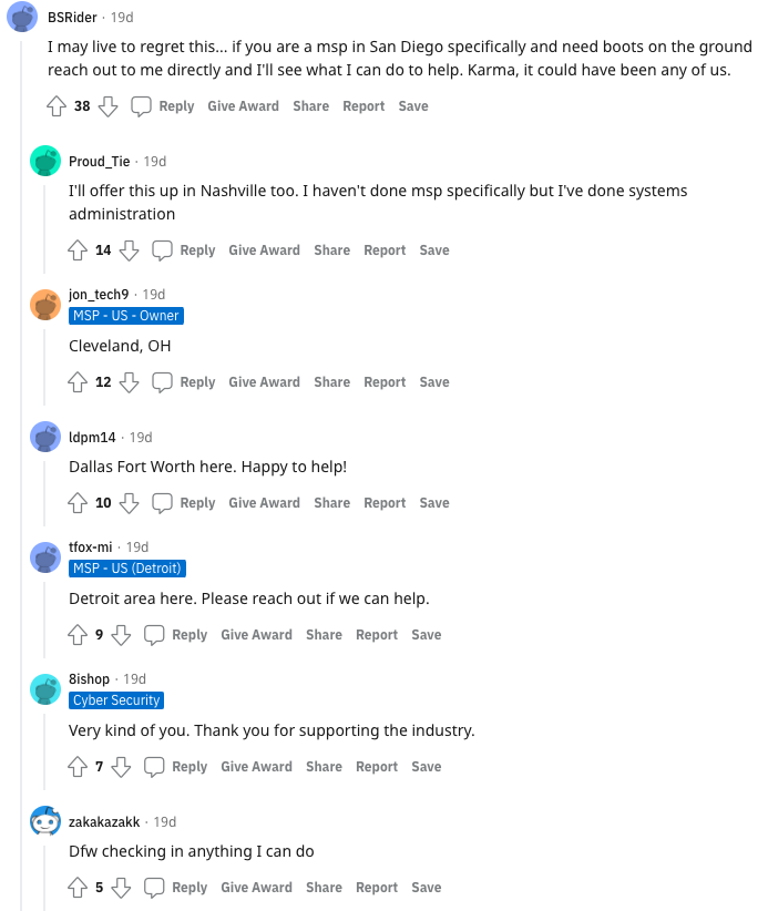 MSP Response