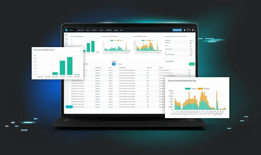 Huntress Managed SIEM user interface