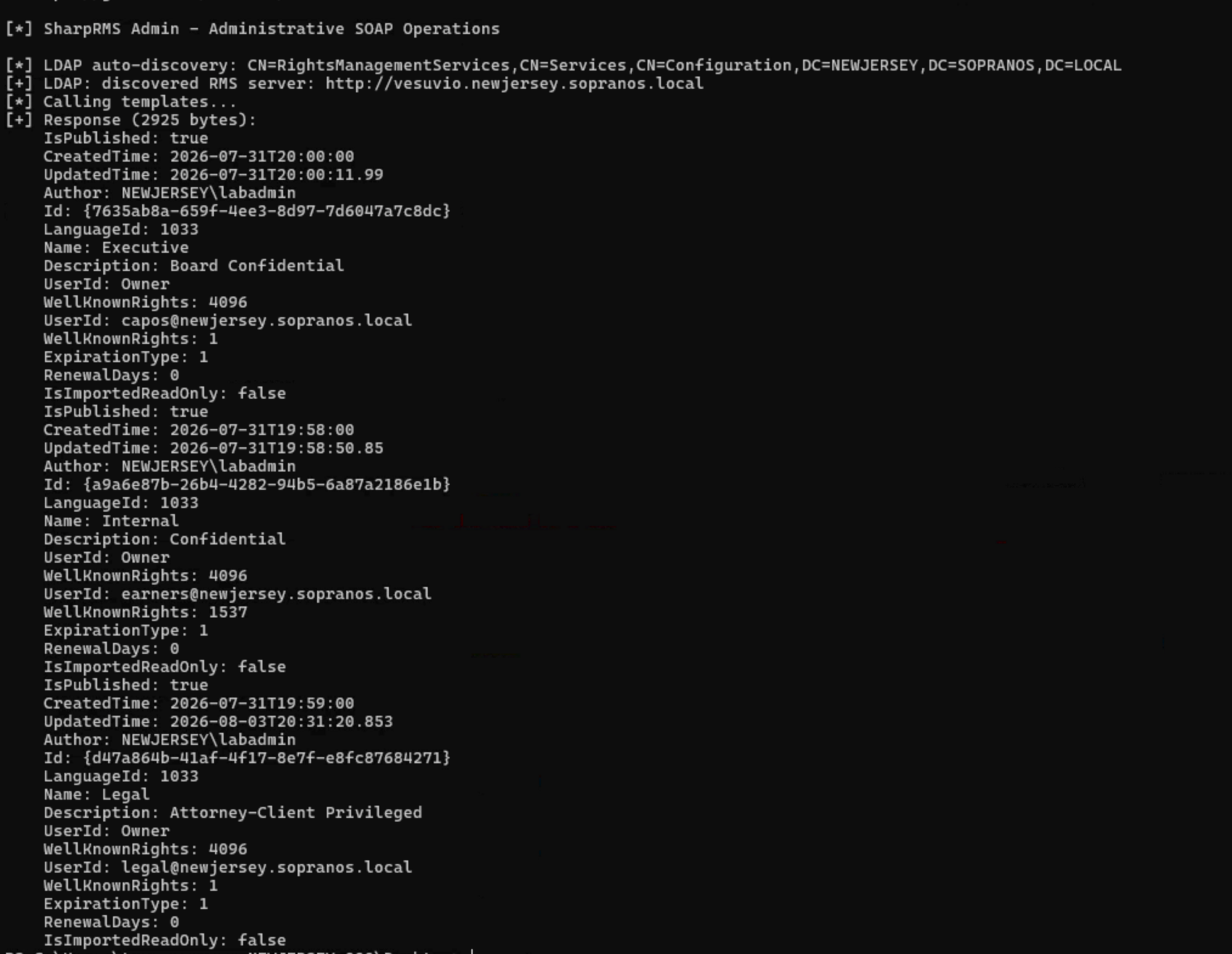 RMS enumeration