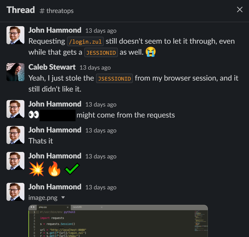 slack thread