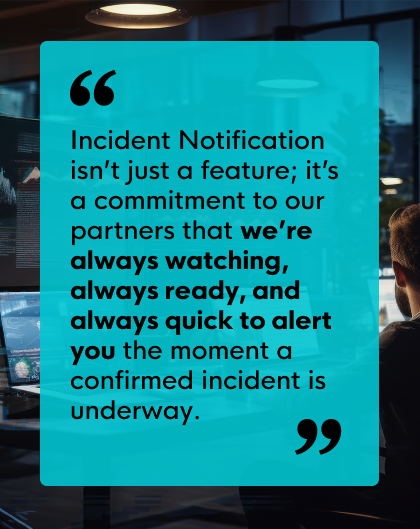 Incident Notification Quote