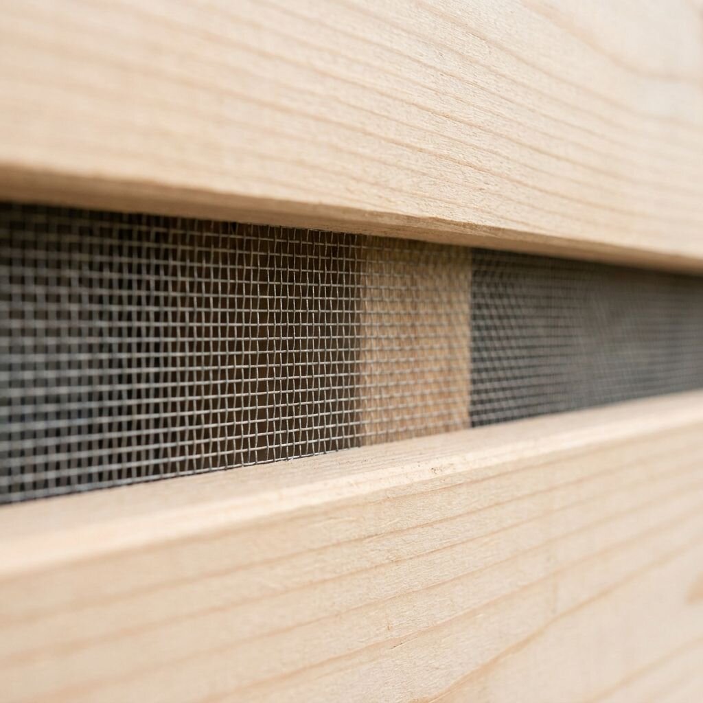 Samples of different wire mesh types