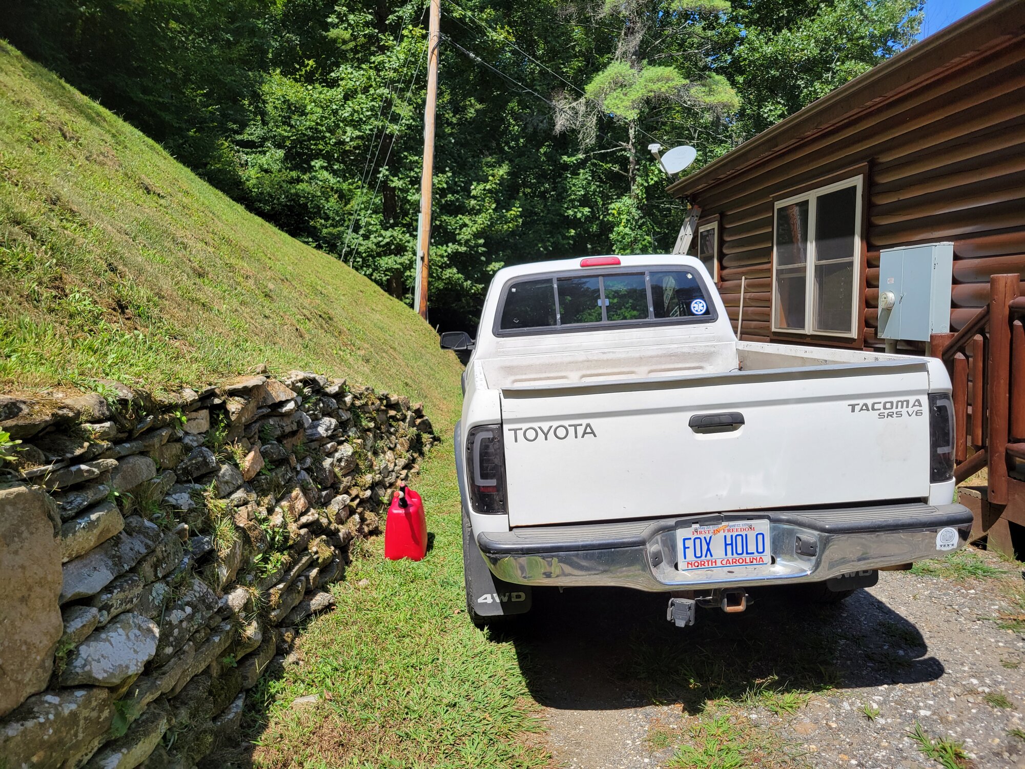The work truck, a Toyota Tacoma