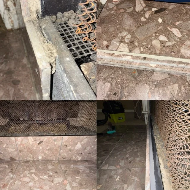 Subfloor and flooring repair work