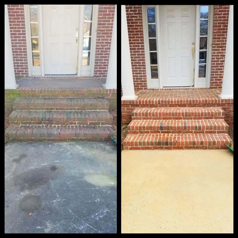 Brick Entrance Steps Restoration