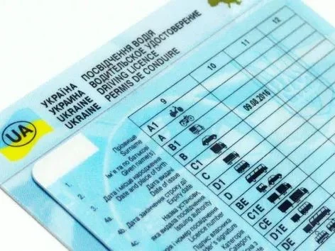 Категории украинского водительского удостоверения