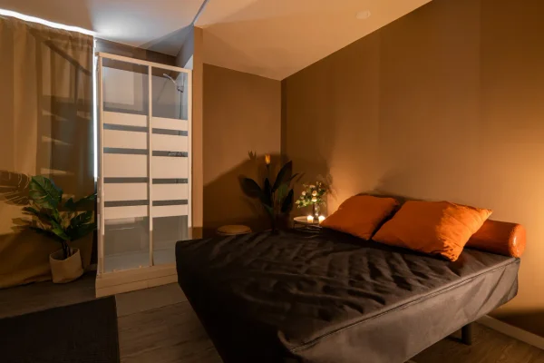 Main lounge area with modern intimate design