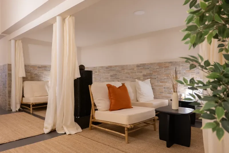 Relaxation area at Iki Thai Massage Spa