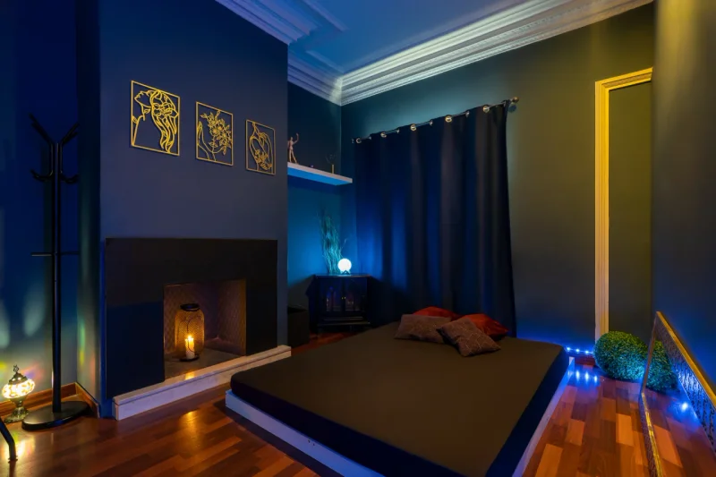 Luxury spa room designed for relaxation massage sessions at Luna Masajes