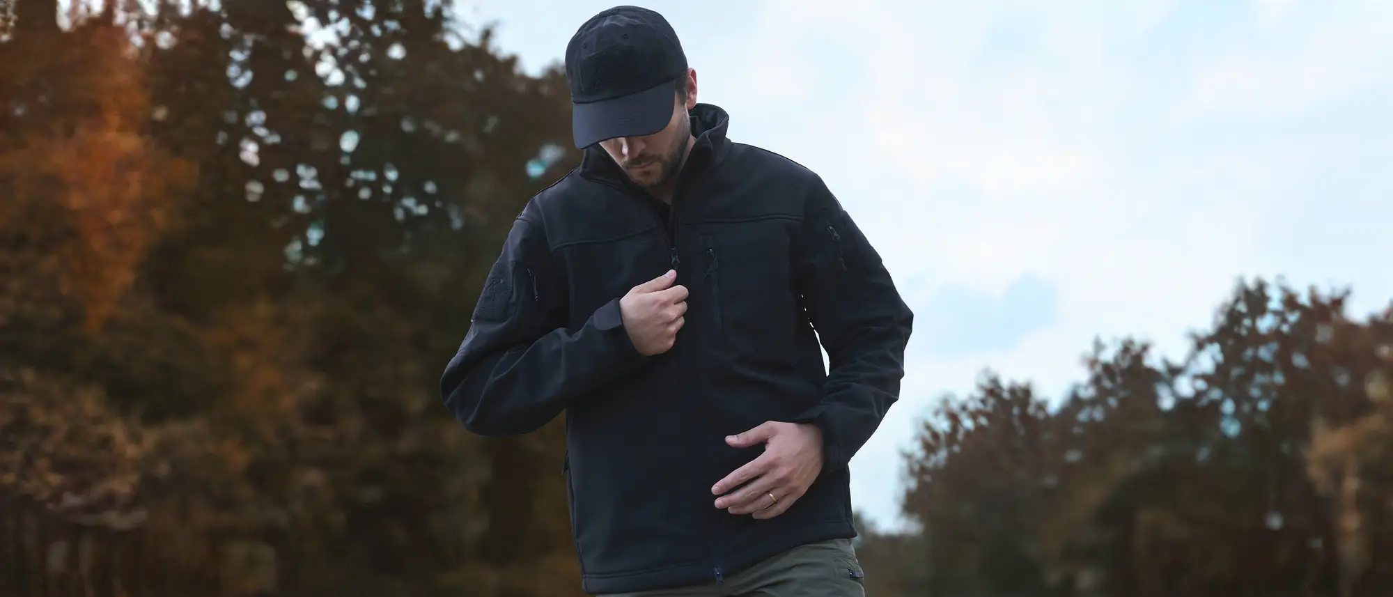 Soft Shell Jacket in Black