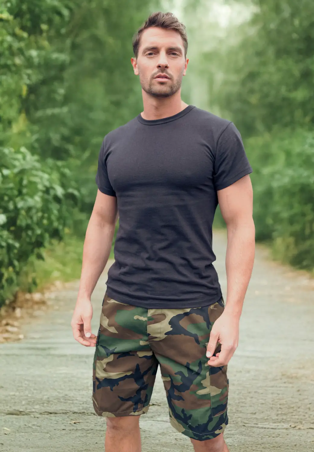 Woodland Camo BDU Shorts