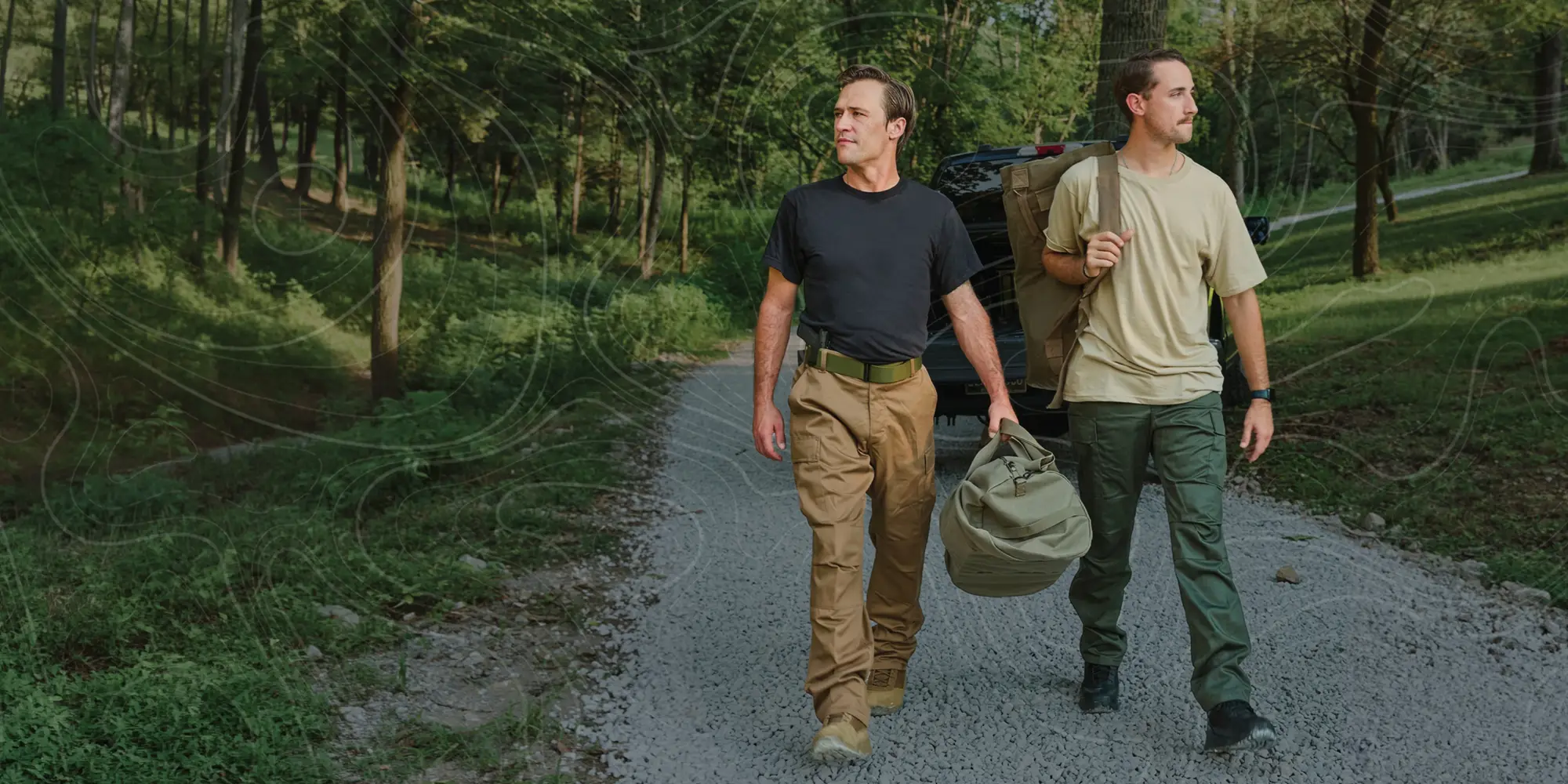 Two guys in BDU 