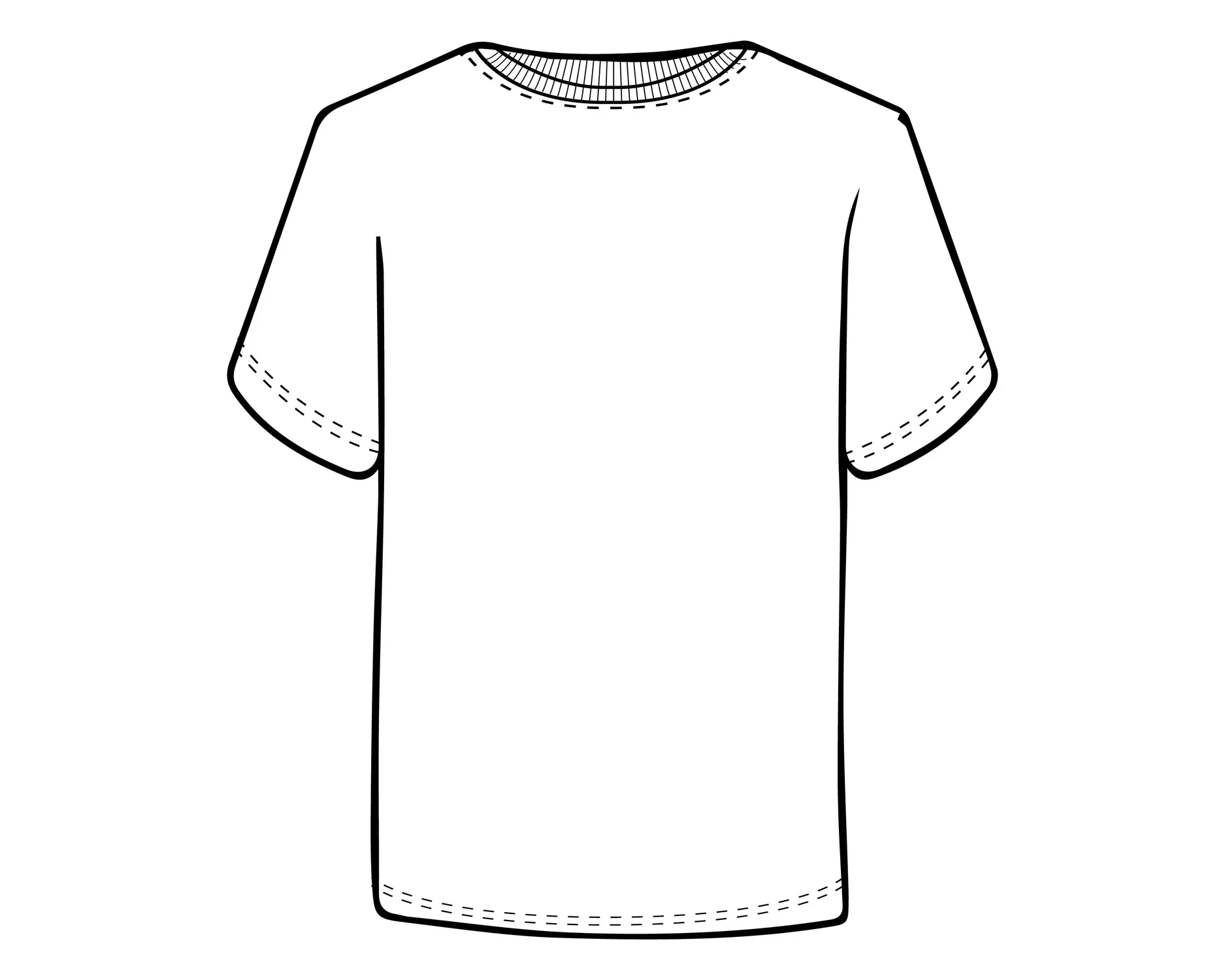 Comfort Fit T-Shirt Drawing