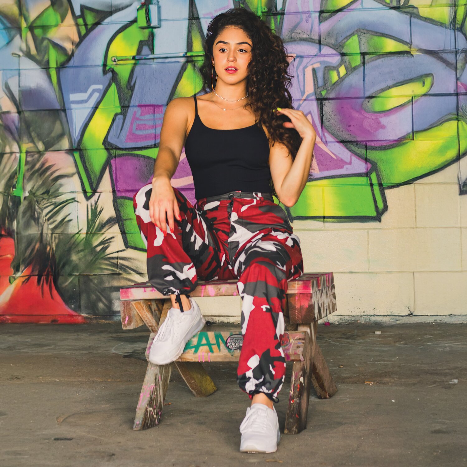 Red Camo BDU Pants Women