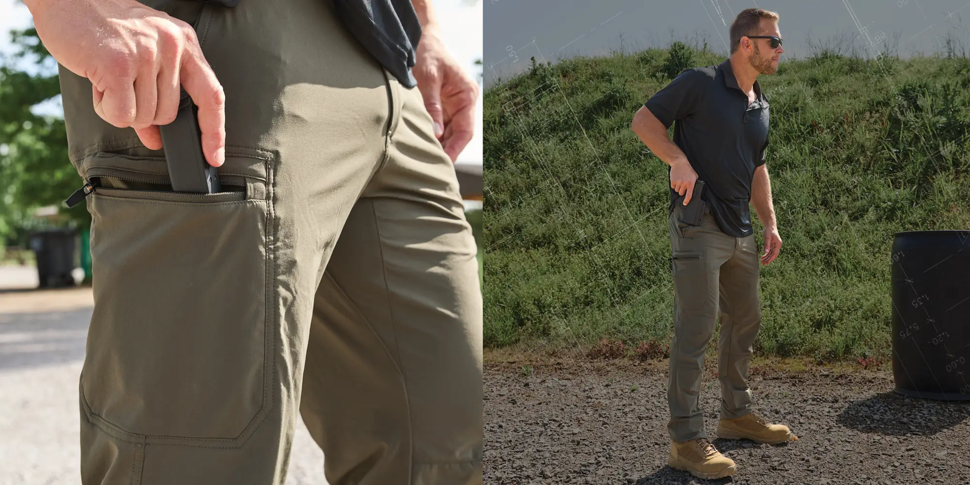 Couple at Range with Edge Pant