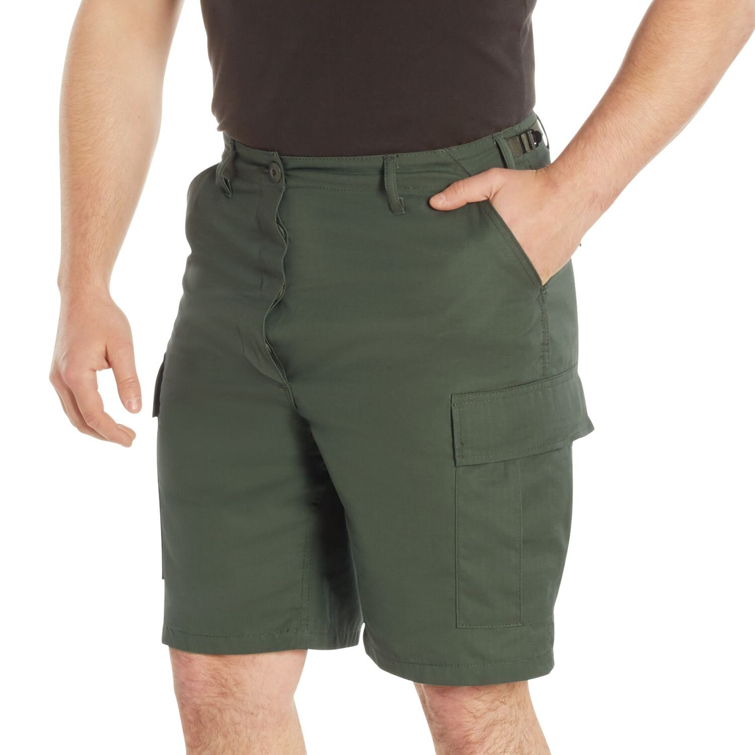 Olive Drab Rip-Stop Cargo BDU Shorts