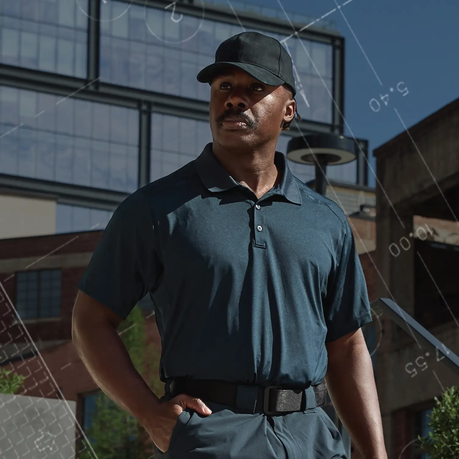 Mens performance polo