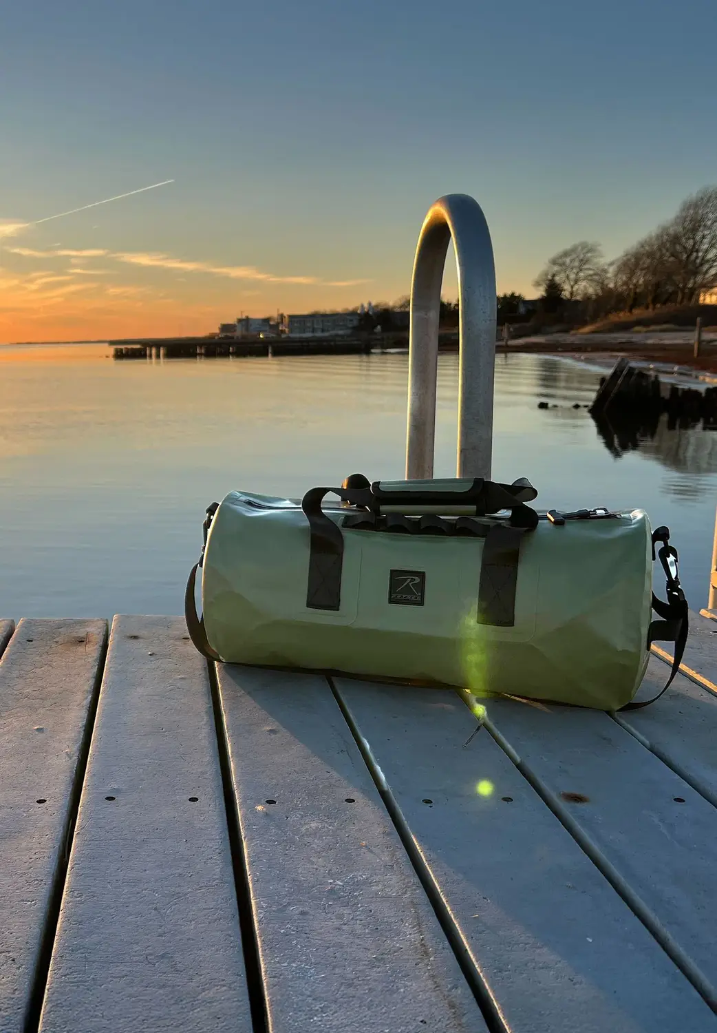 Waterproof Duffle Bag on Dock