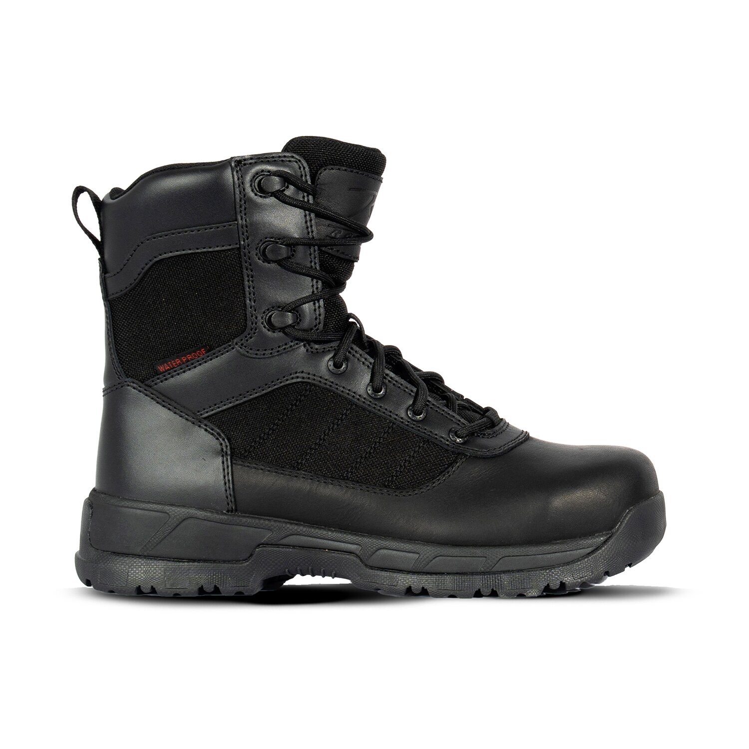 Black 8 Inch Side Zipper Guardian Tactical Boots