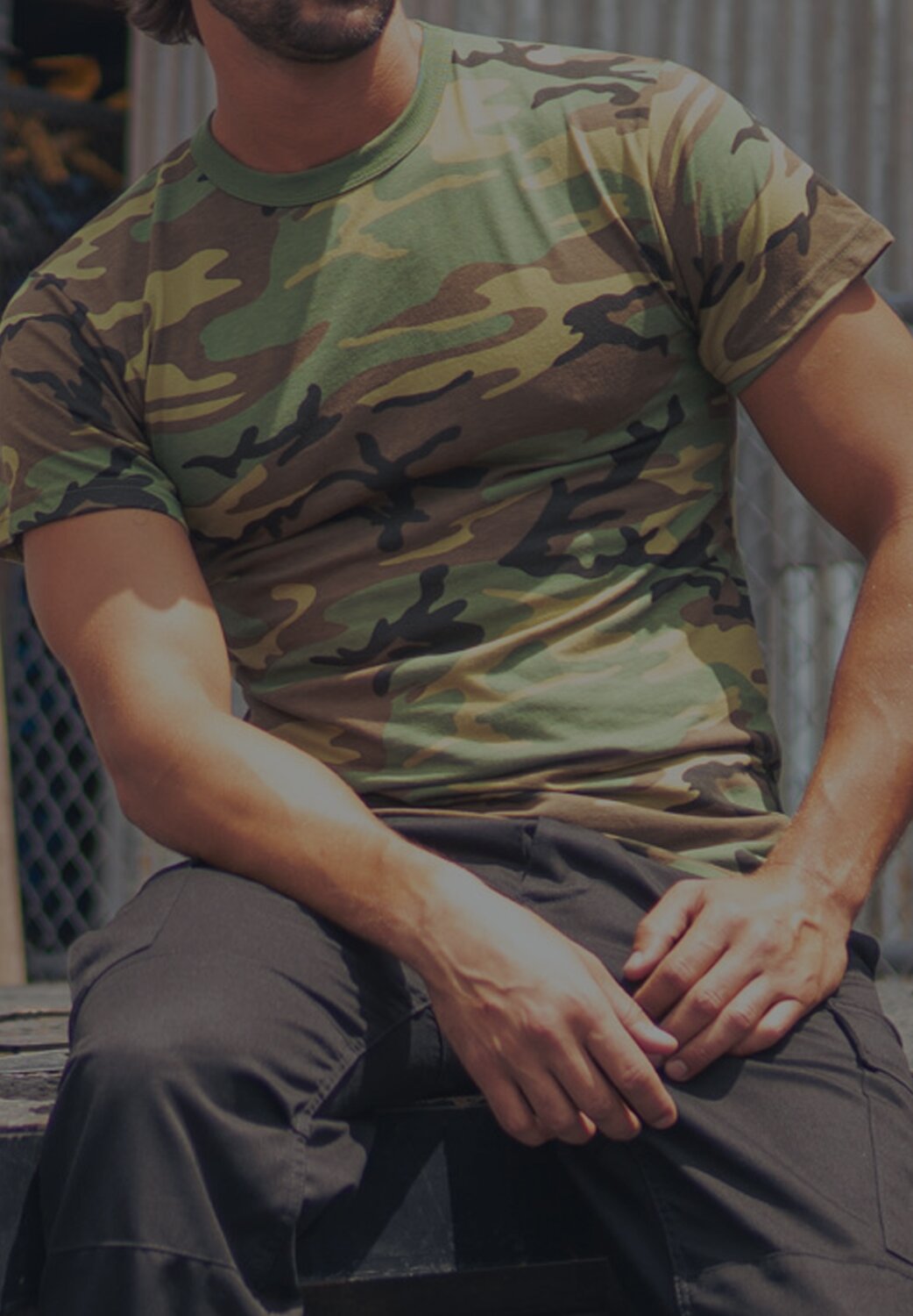 camo tshirt banner