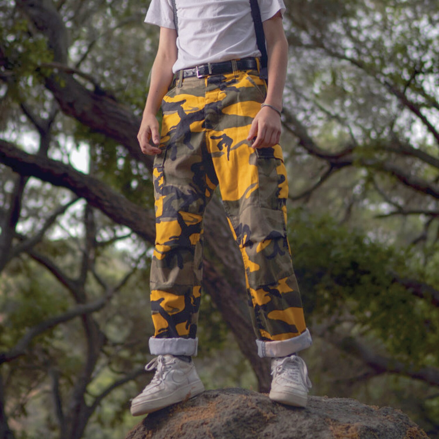 Yellow Camo BDU Pants Outdoors