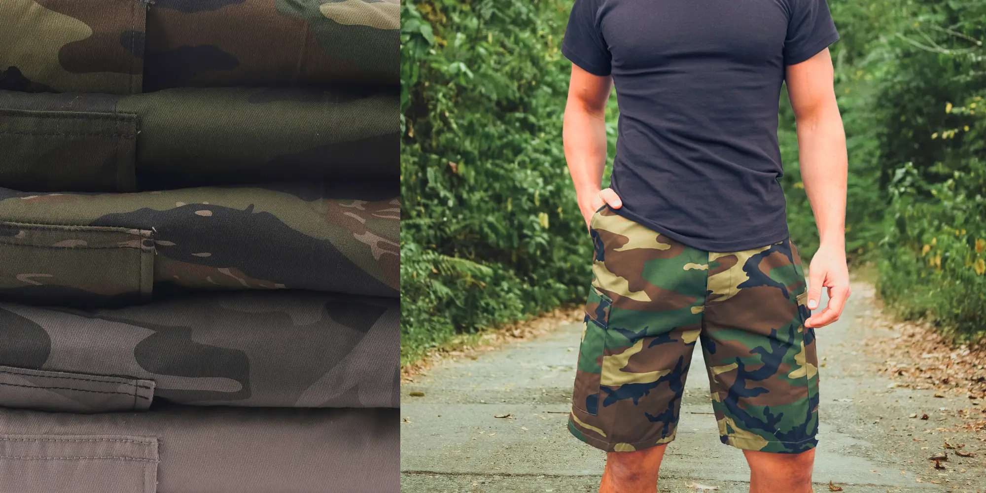 Woodland Camo BDU Shorts