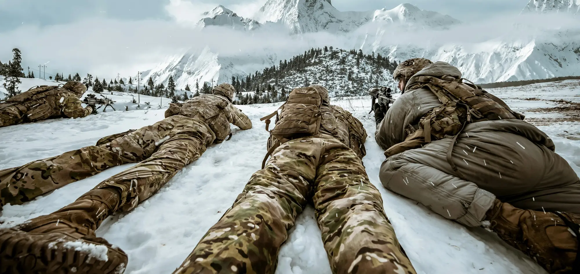 Hero Banner with winter soldiers on ground